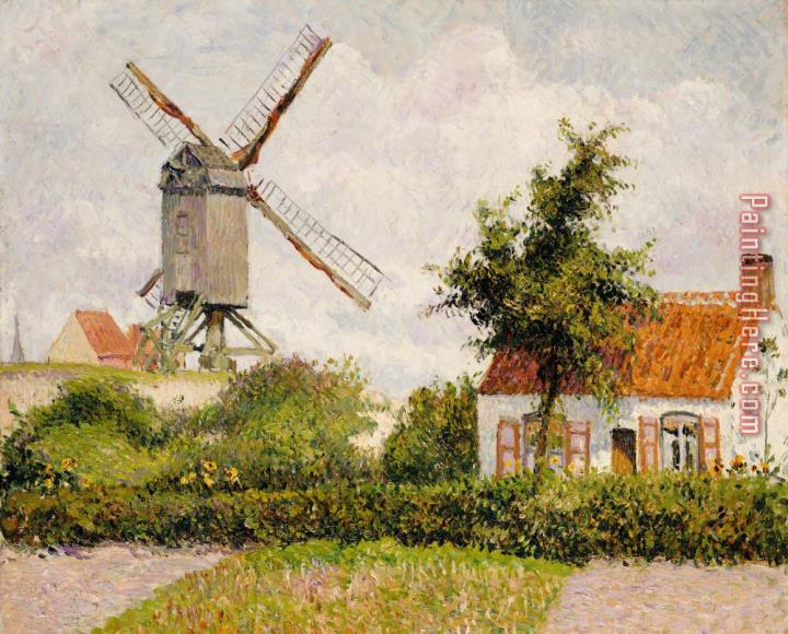 Camille Pissarro Windmill at Knokke